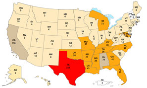 Drug Burglary Reports for 2014